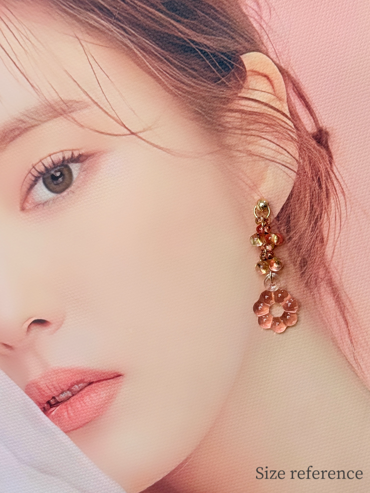 Floral Halo Drop Earrings [Garden Dream]