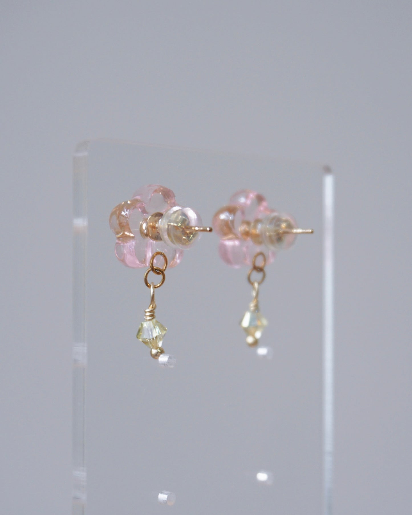Crystal Bloom Earrings - Original [Peach/Lemon Crystal]