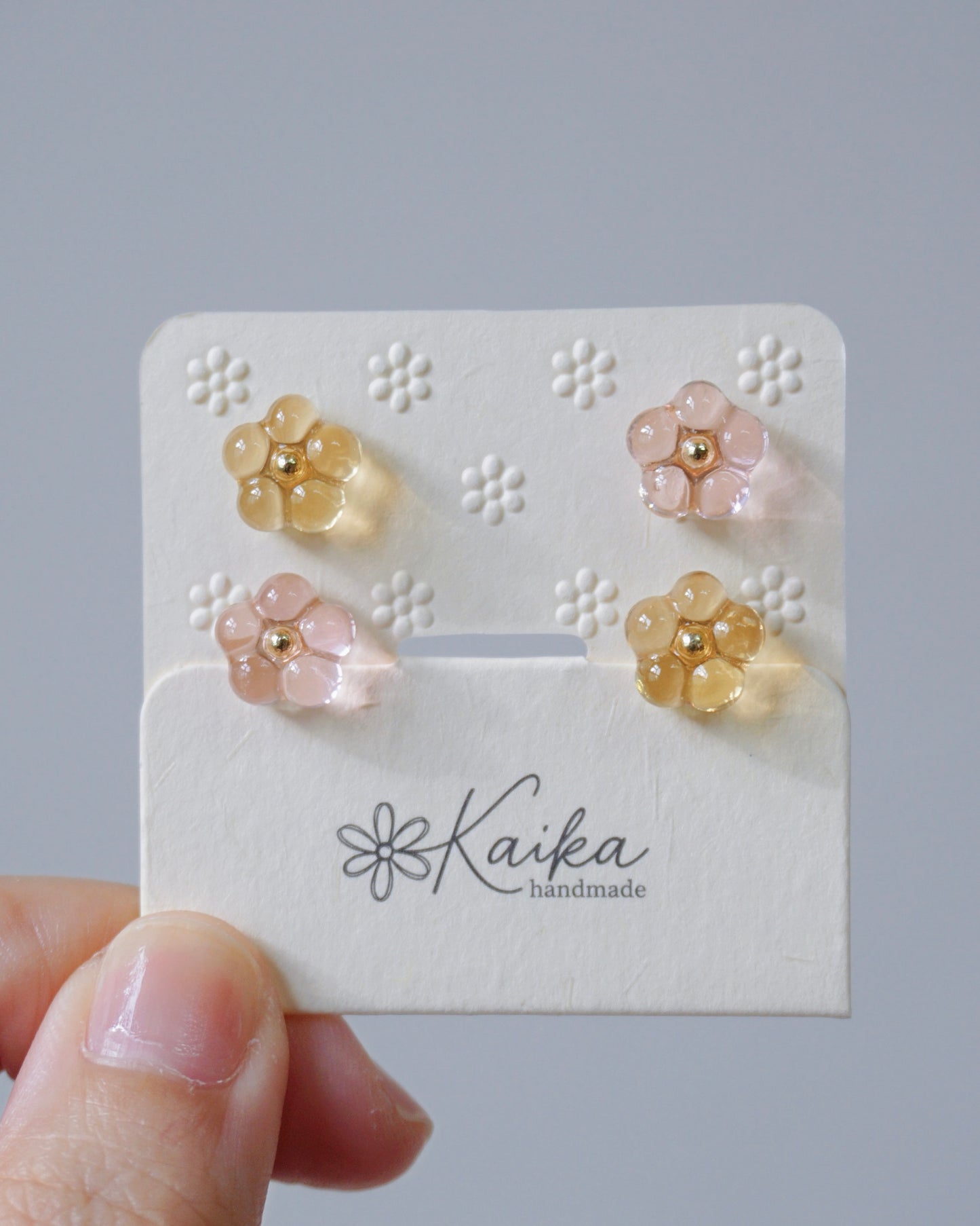 Bloom Earrings Set - Mini [Osmanthus/Peach]