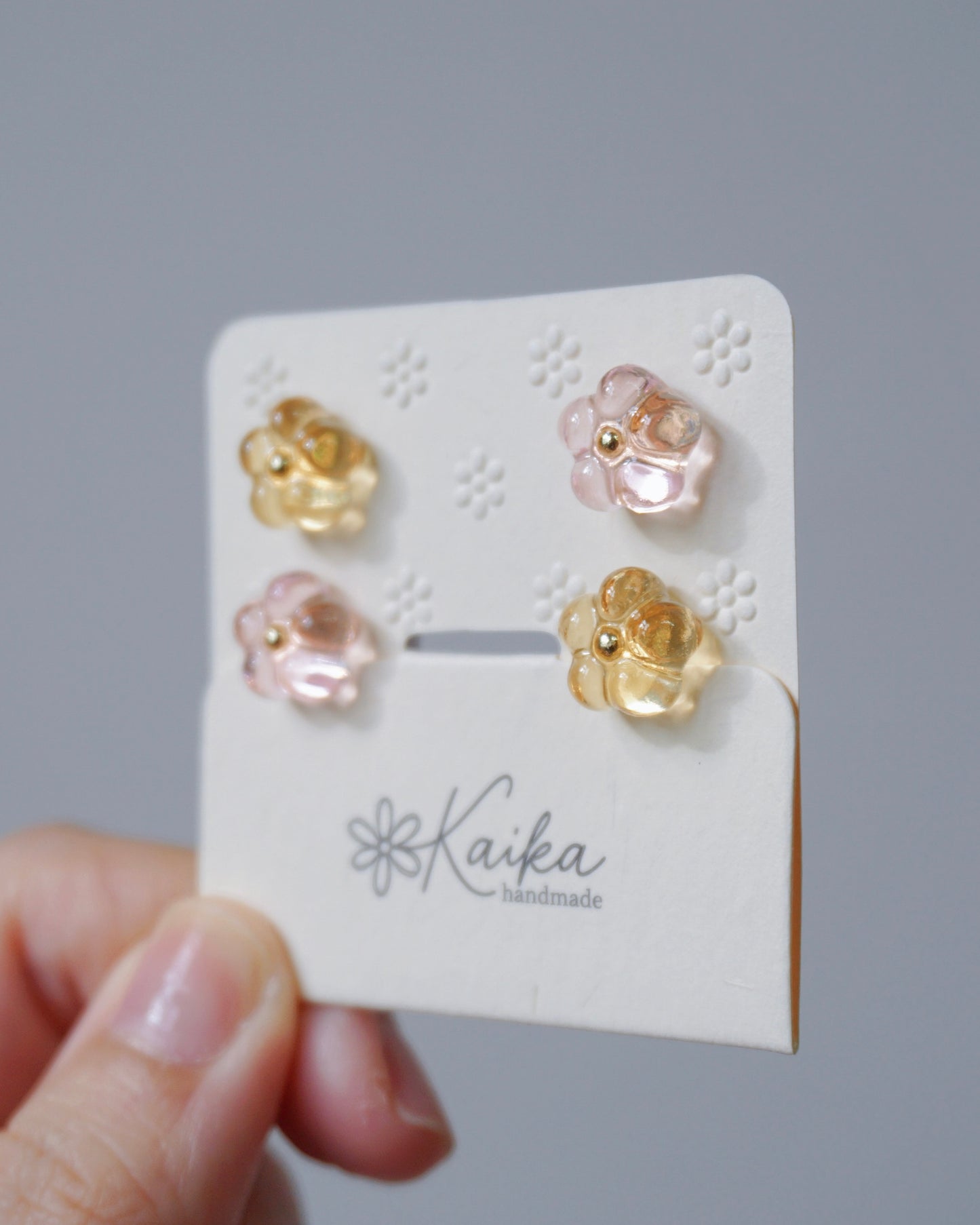 Bloom Earrings Set - Mini [Osmanthus/Peach]