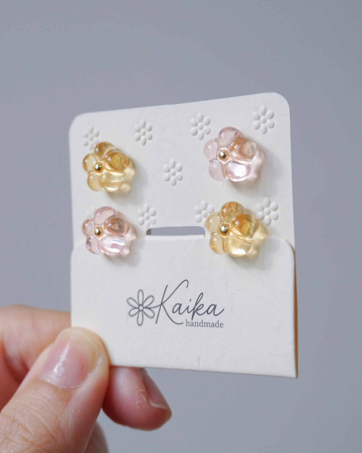 Bloom Earrings Set - Mini [Osmanthus/Peach]
