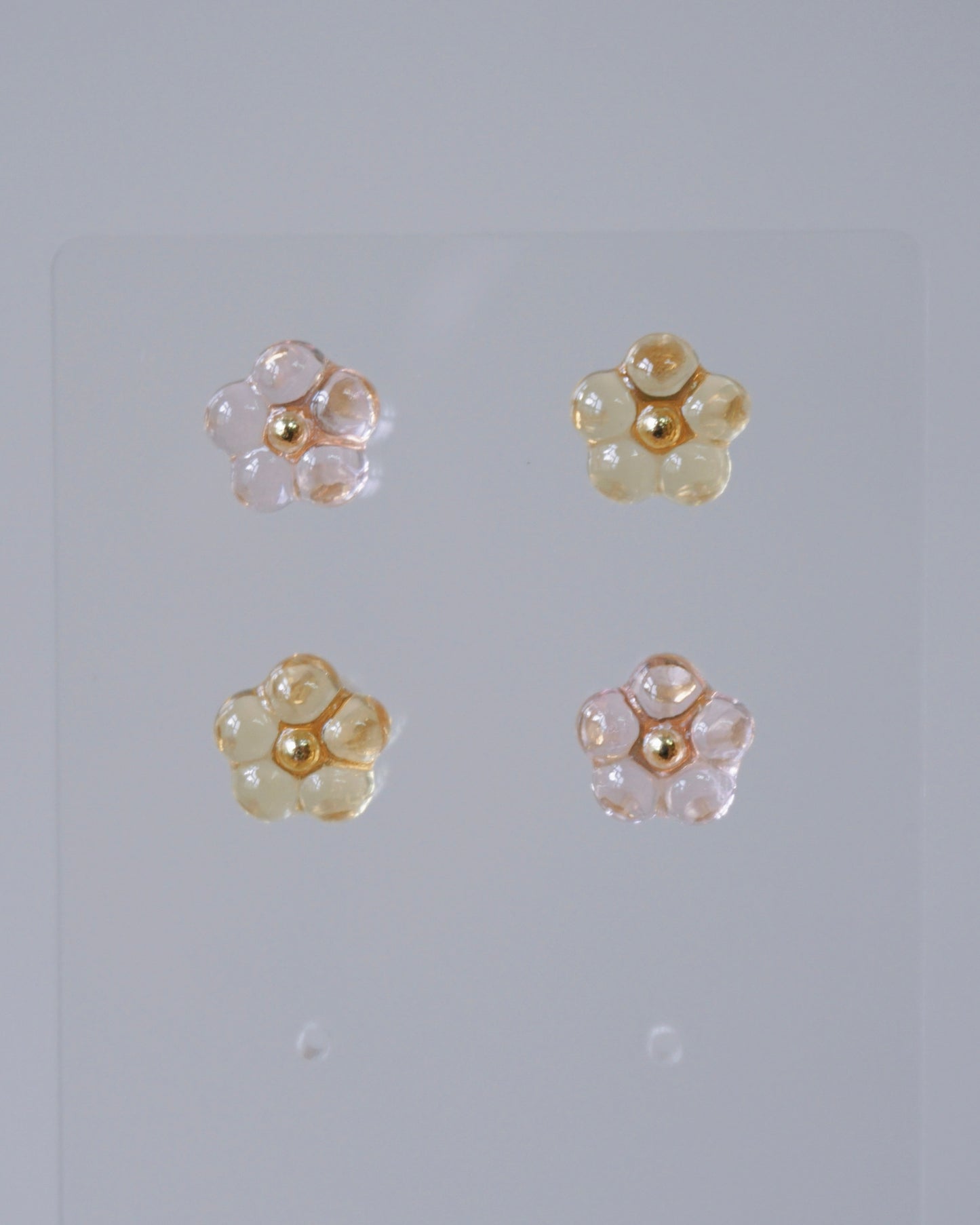 Bloom Earrings Set - Mini [Osmanthus/Peach]