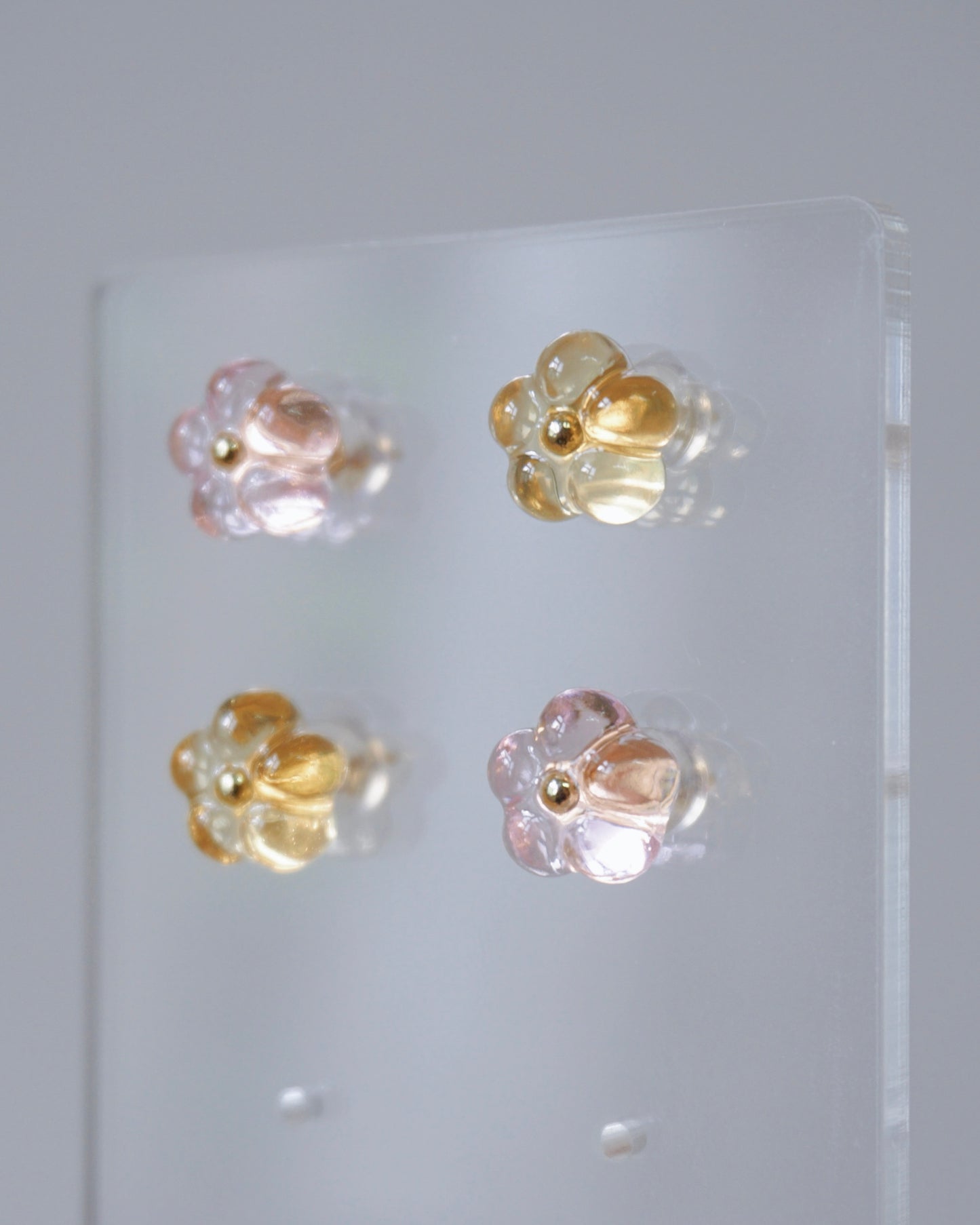 Bloom Earrings Set - Mini [Osmanthus/Peach]