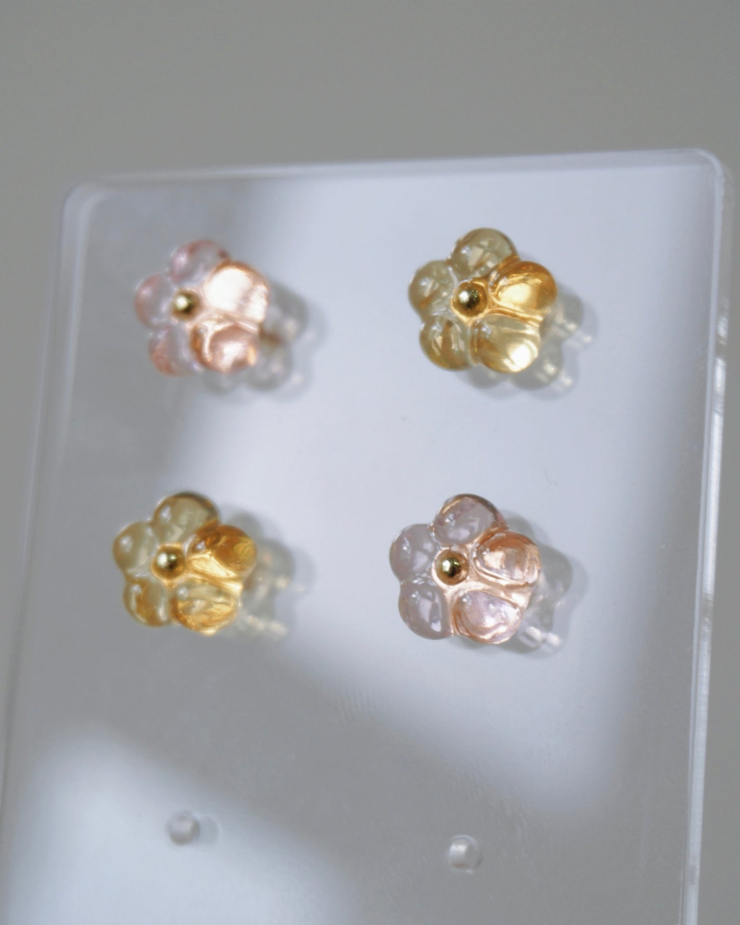 Bloom Earrings Set - Mini [Osmanthus/Peach]