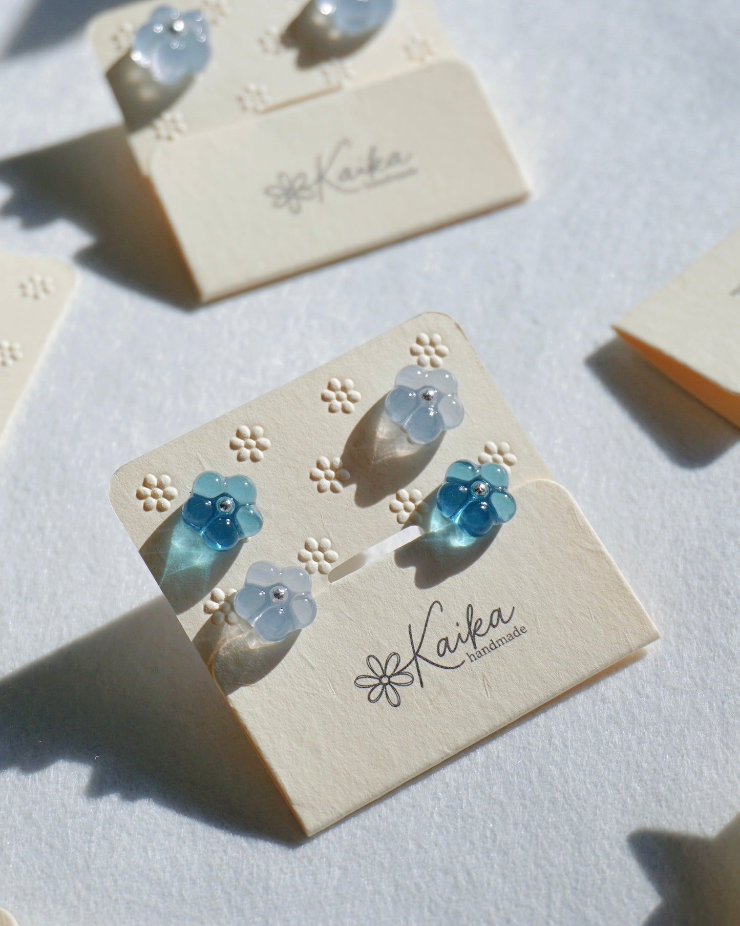 Bloom Earrings Set - Mini [Powder Blue/Ciel]