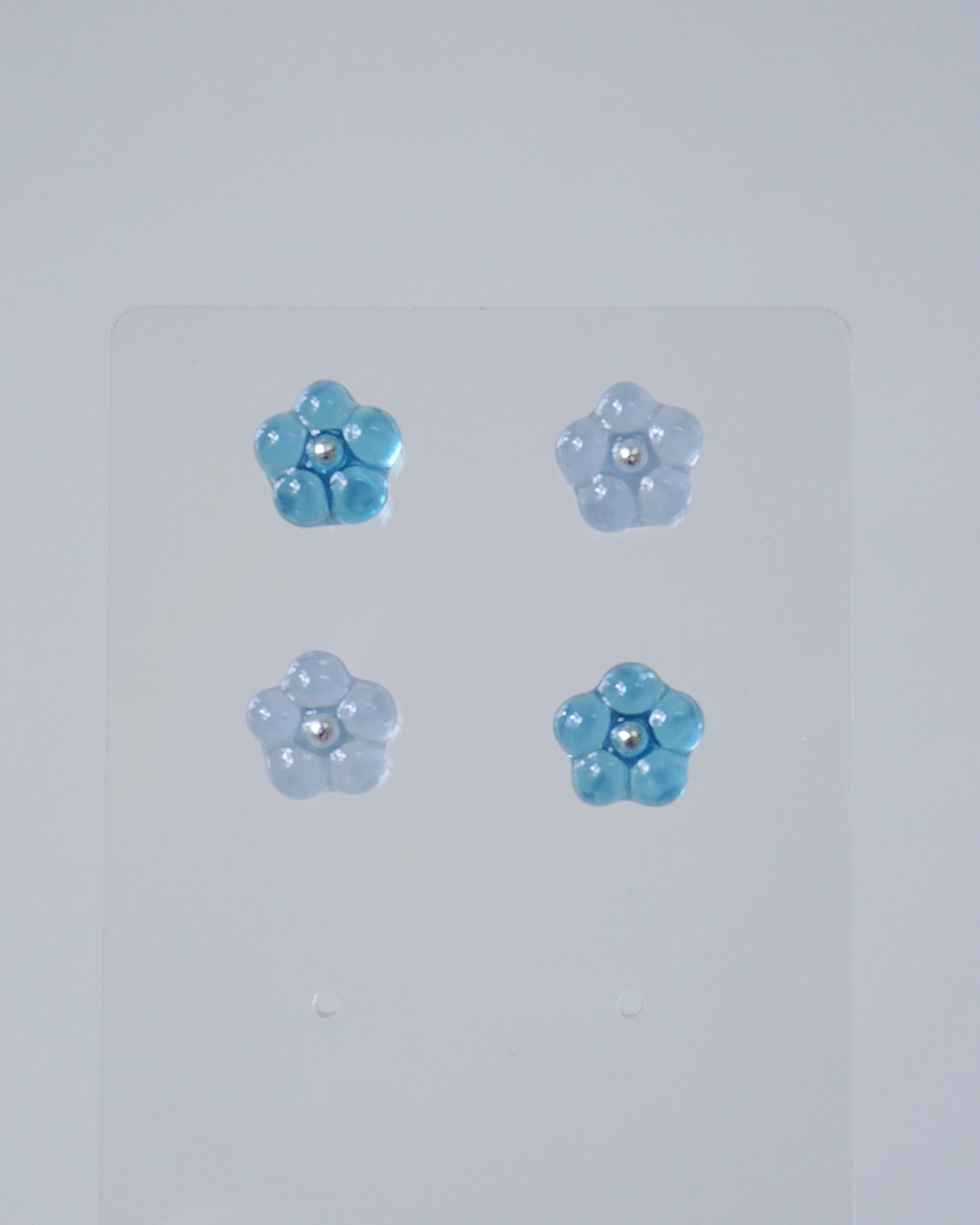 Bloom Earrings Set - Mini [Powder Blue/Ciel]
