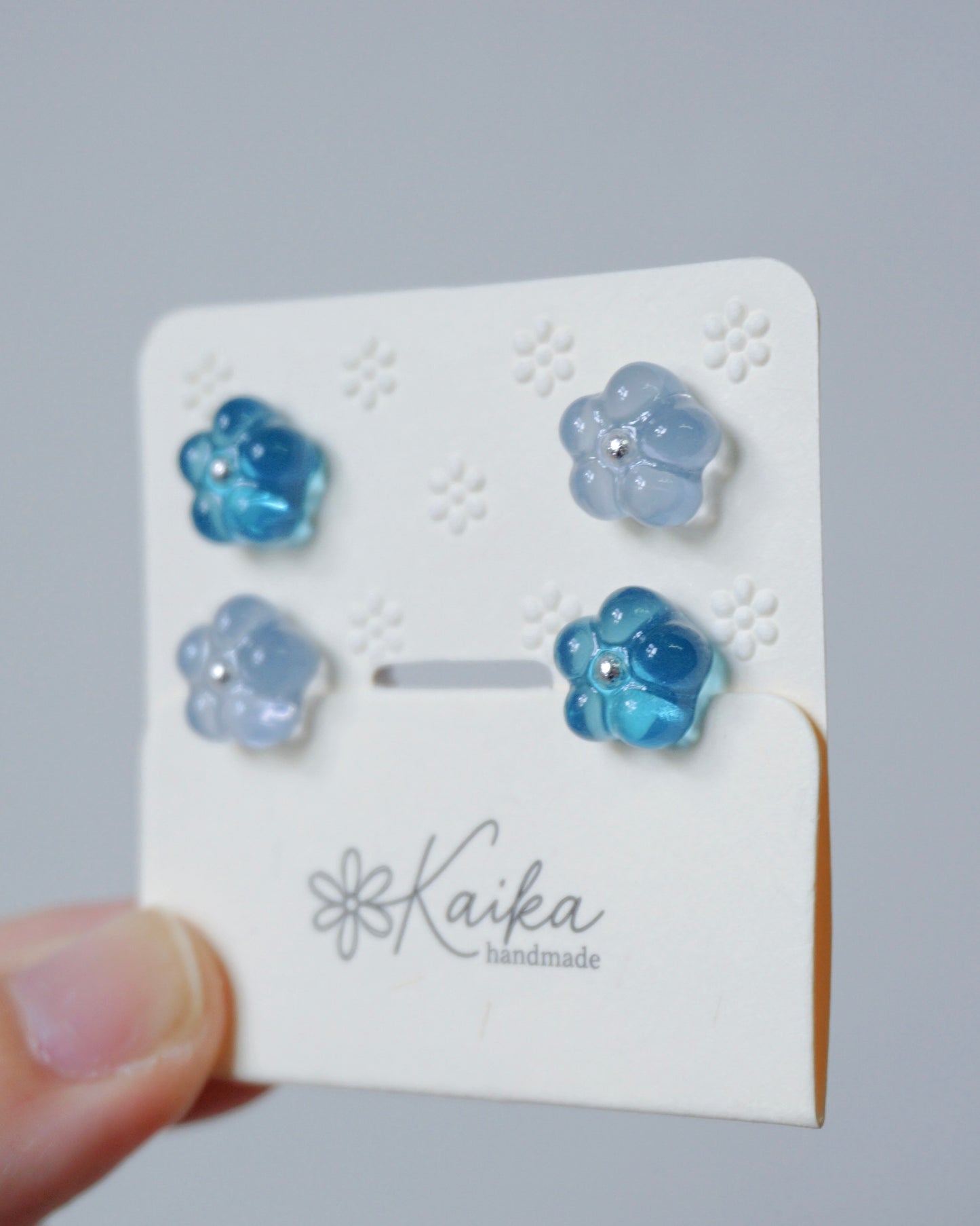 Bloom Earrings Set - Mini [Powder Blue/Ciel]