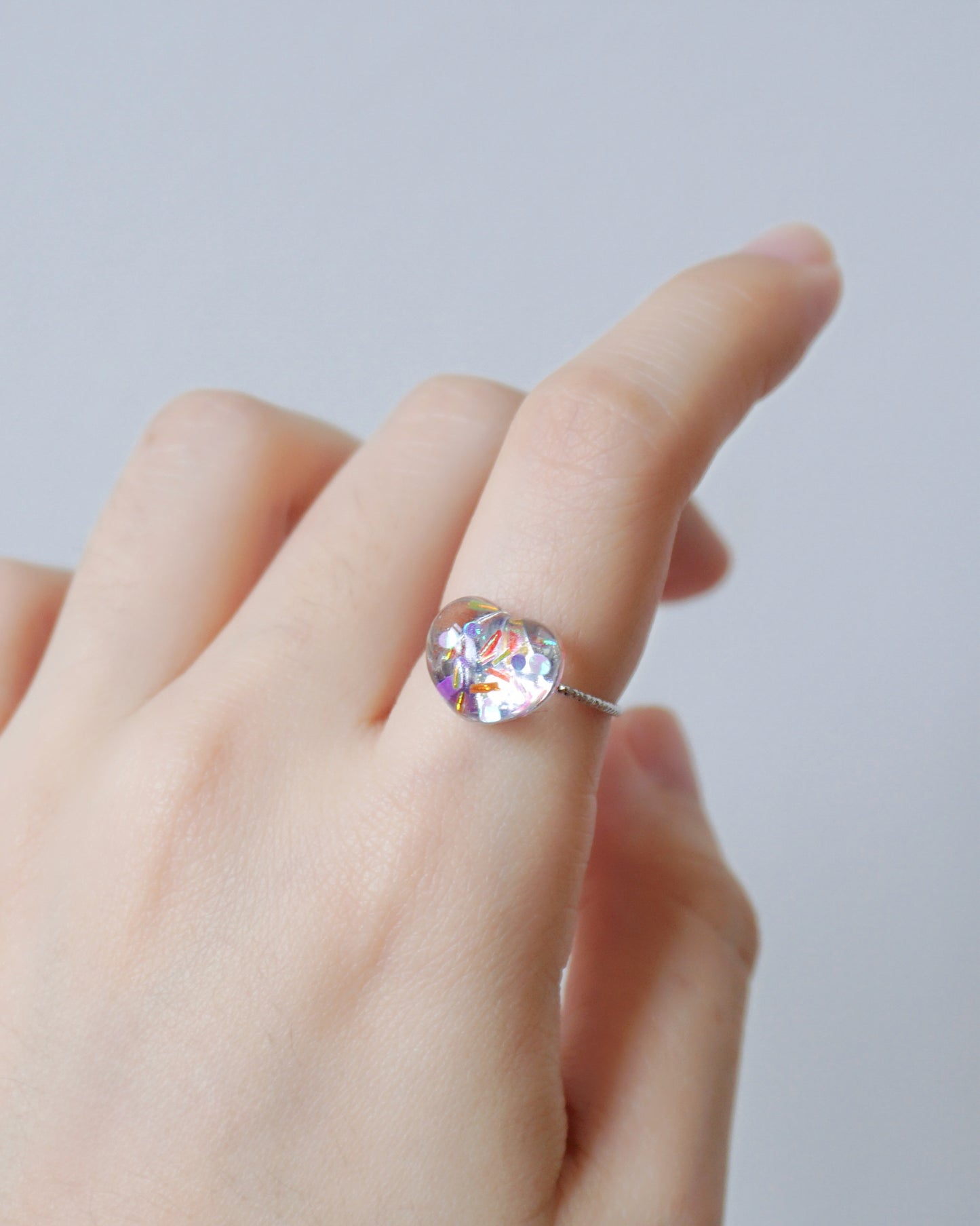 Chubby Heart Ring [Confetti]
