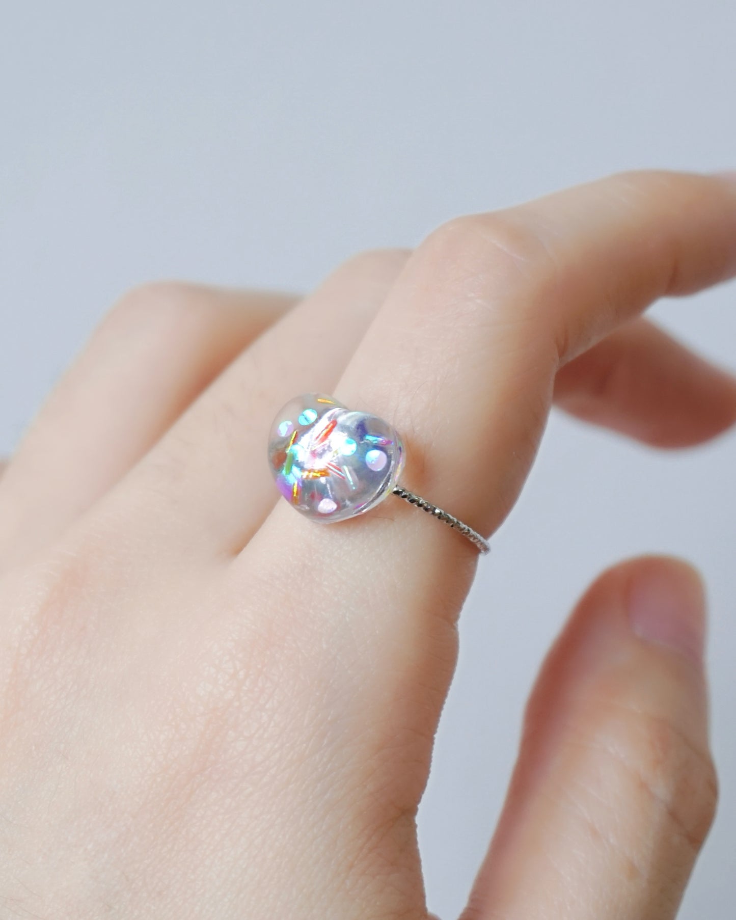 Chubby Heart Ring [Confetti]