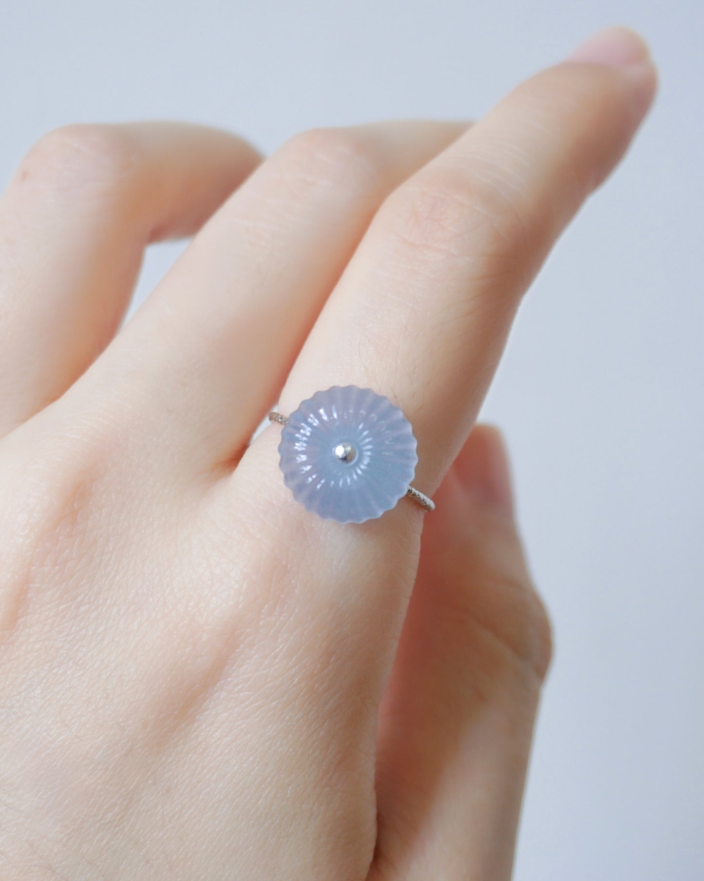 Fluted Pod Ring [Powder Blue]