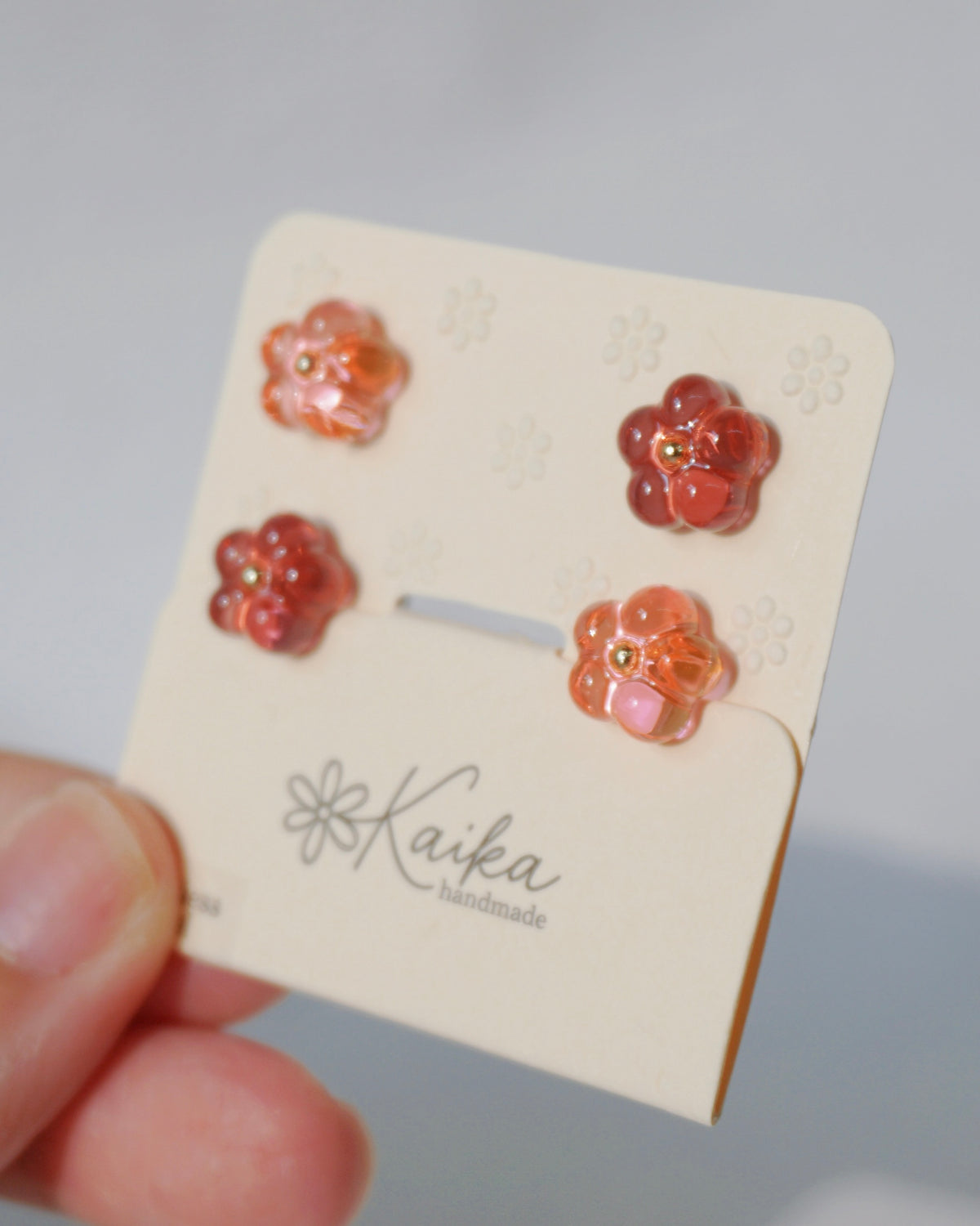 Bloom Earrings Set - Mini [Raspberry Swirl]