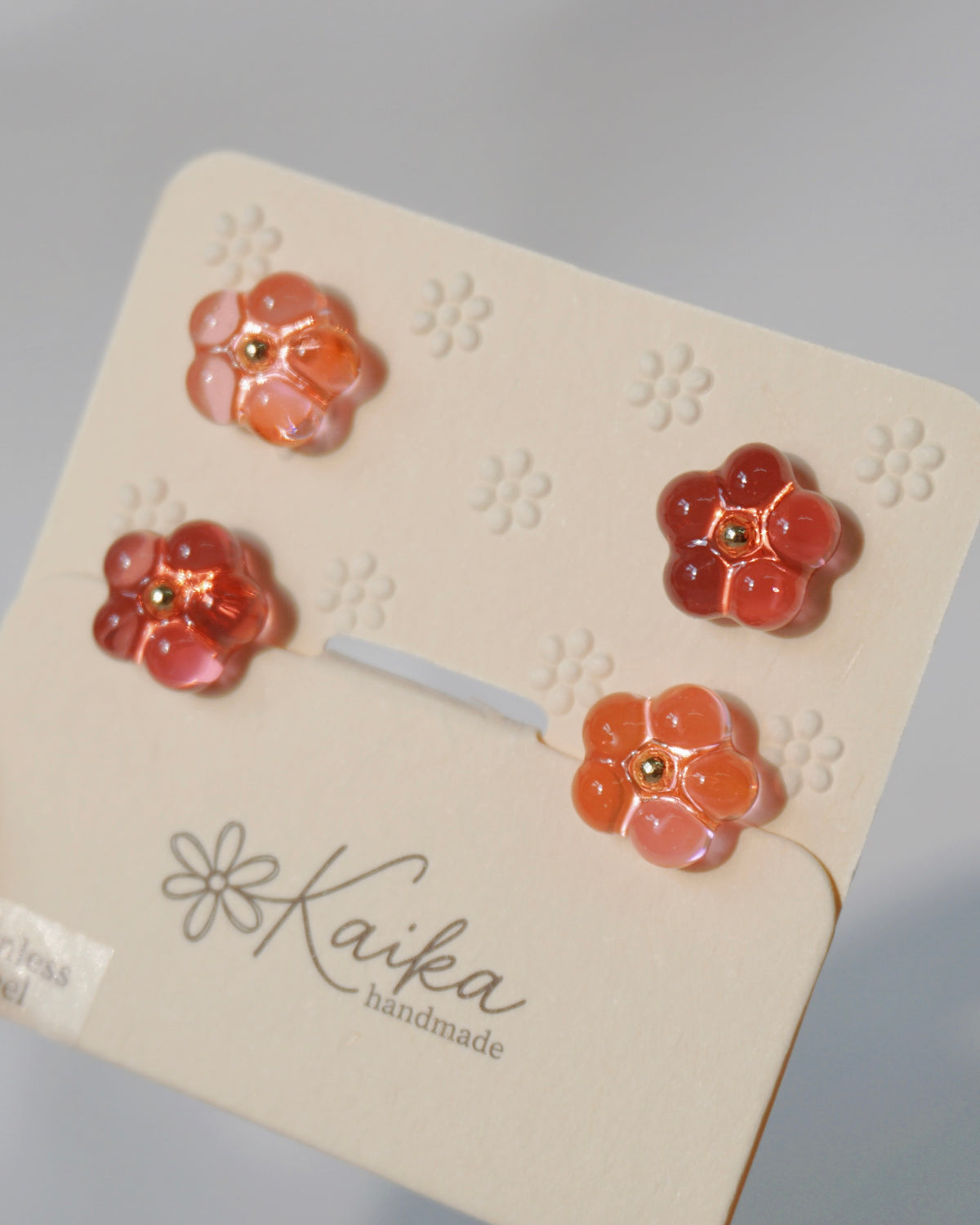 Bloom Earrings Set - Mini [Raspberry Swirl]