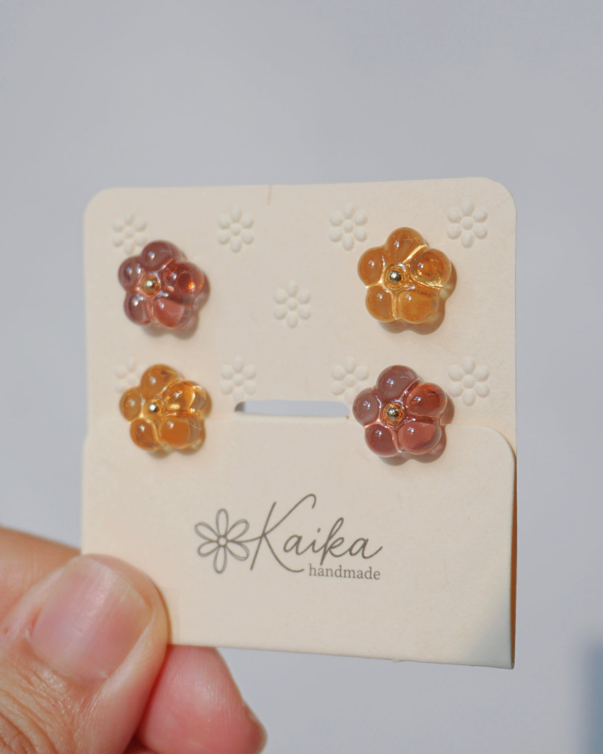 Bloom Earrings Set - Mini [Honey Oak]