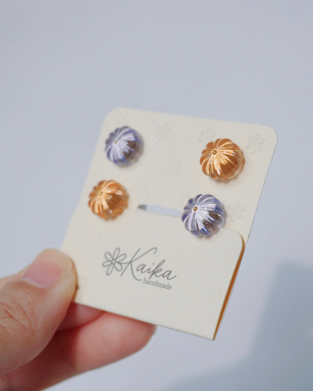 Dahlia Earrings Set - Mini [Pumpkin Patch]