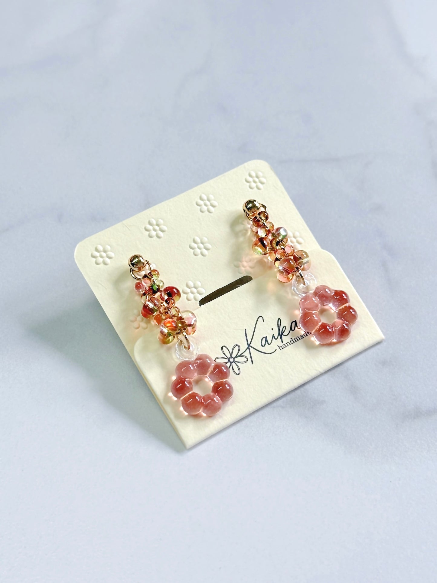 Floral Halo Drop Earrings [Garden Dream]