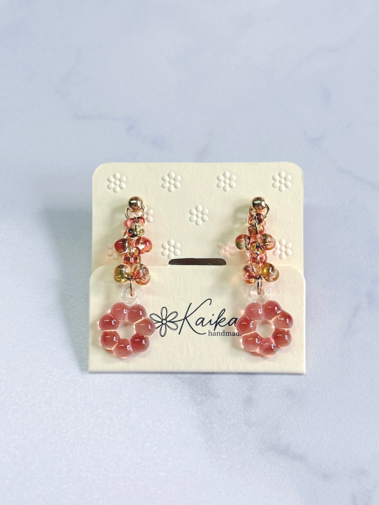 Floral Halo Drop Earrings [Garden Dream]