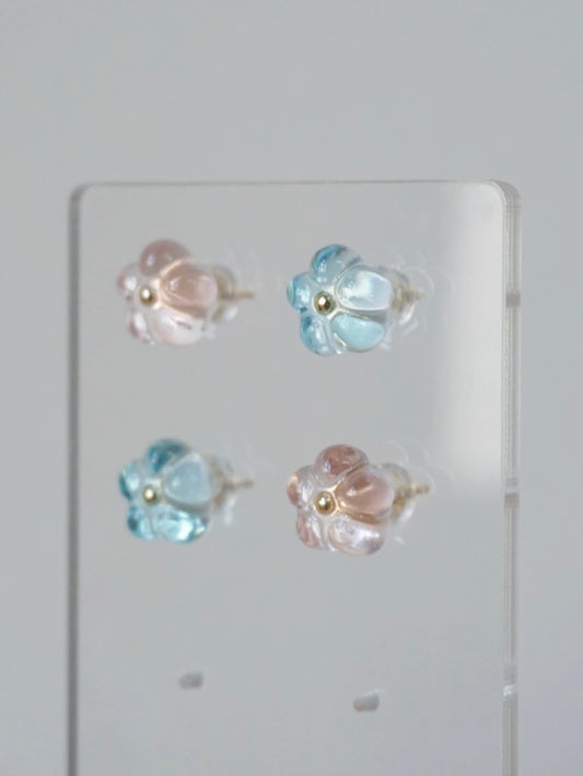 Bloom Earrings Set - Mini [Sakura/Celeste]