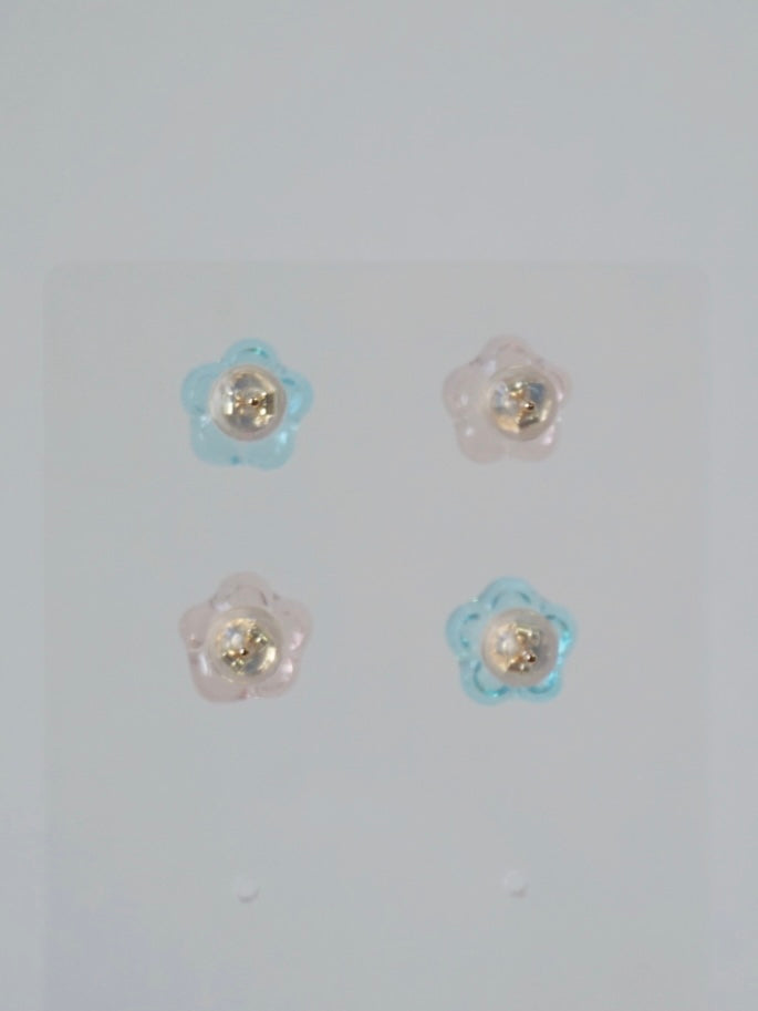 Bloom Earrings Set - Mini [Sakura/Celeste]