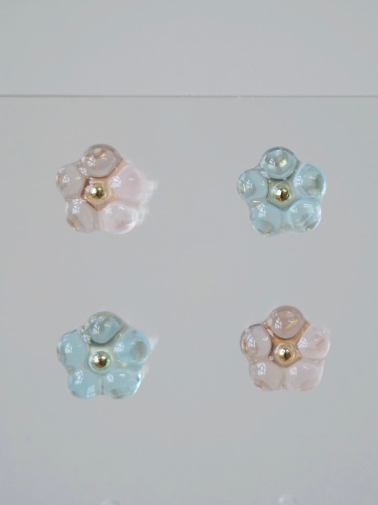 Bloom Earrings Set - Mini [Sakura/Celeste]