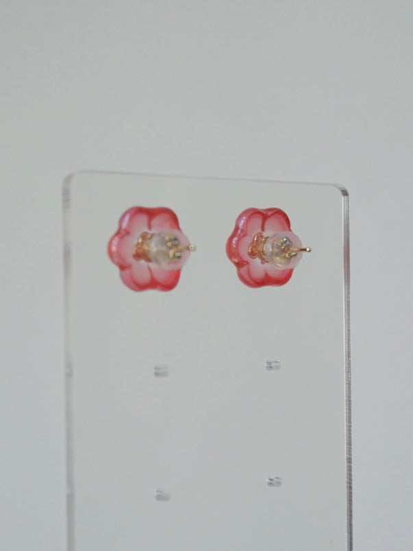 Bubble Rosette Earrings [Summer Flush]