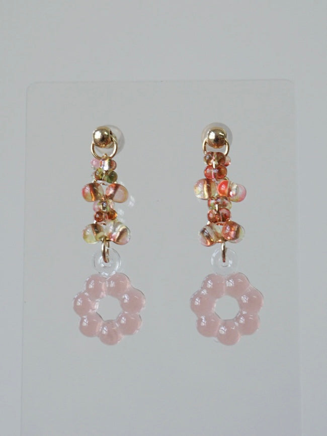 Floral Halo Drop Earrings [Garden Dream]