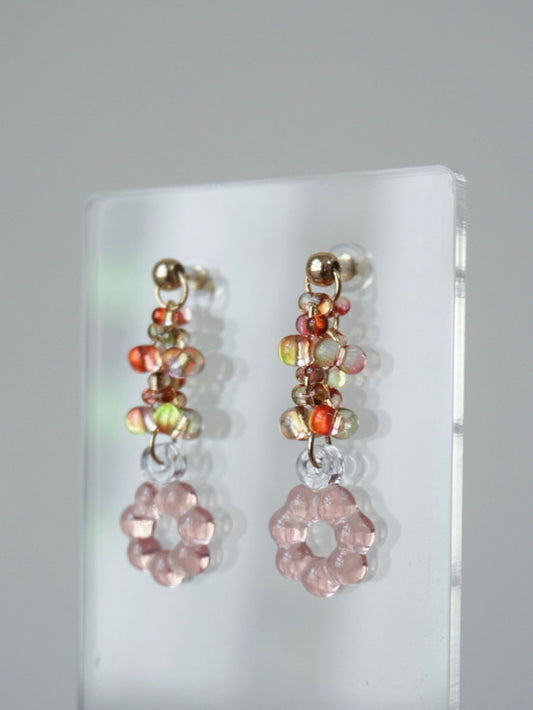 Floral Halo Drop Earrings [Garden Dream]