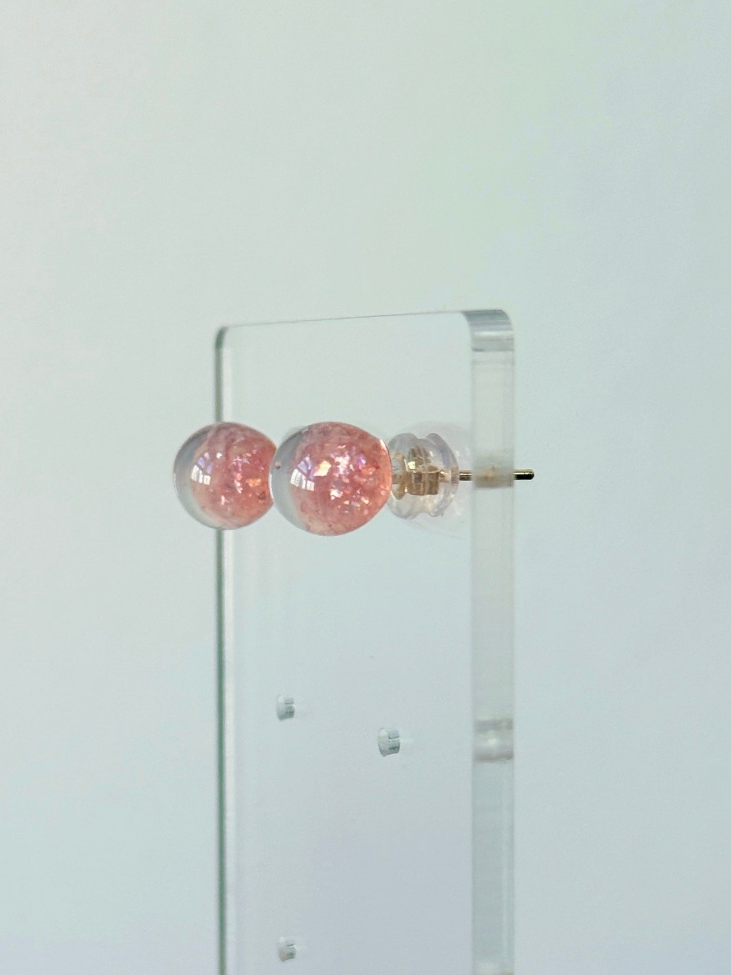 Fairy Dust Studs [Sparkle Pink]