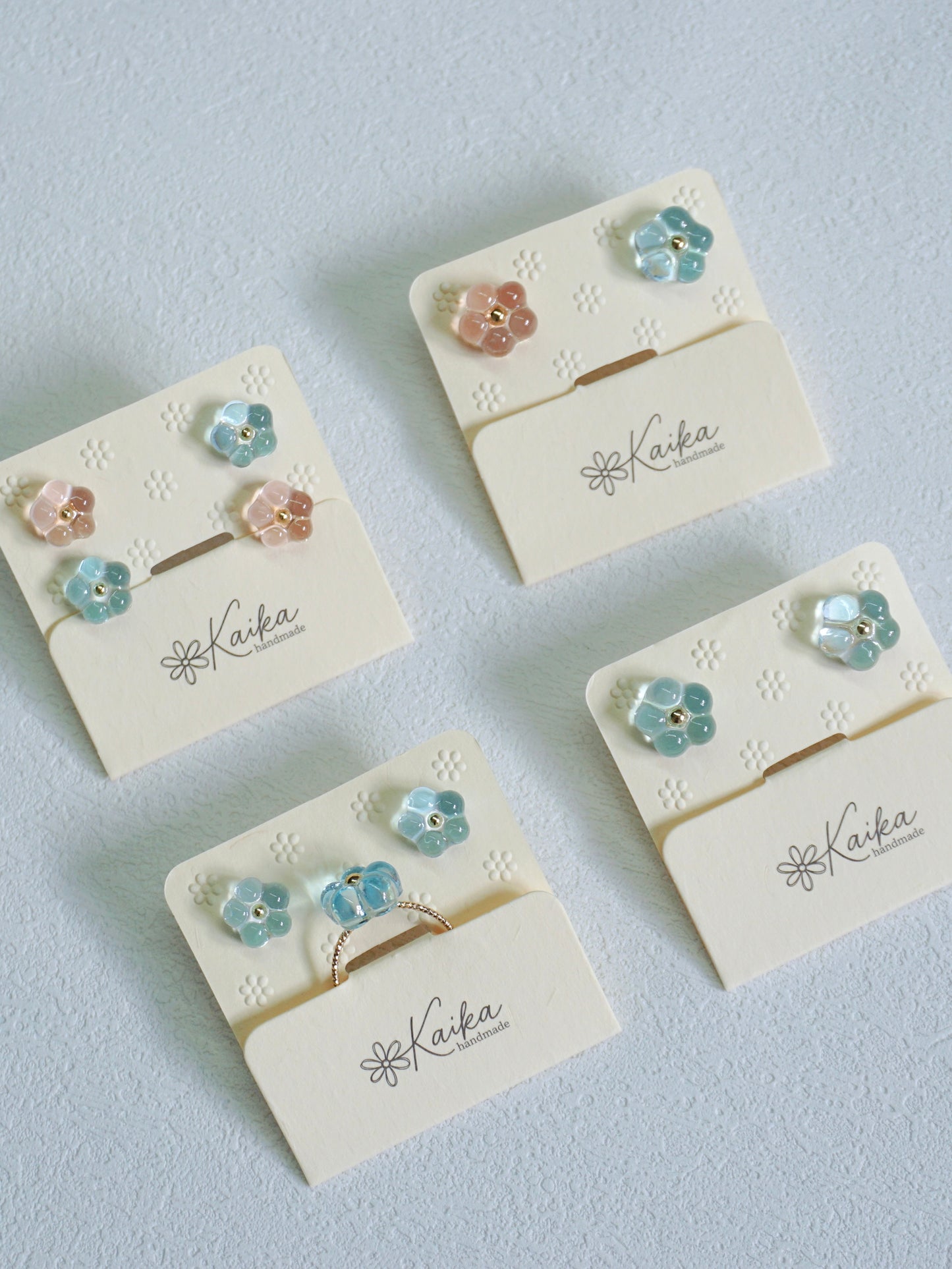 Bloom Earrings - Original [Glazed Sakura/Celeste]