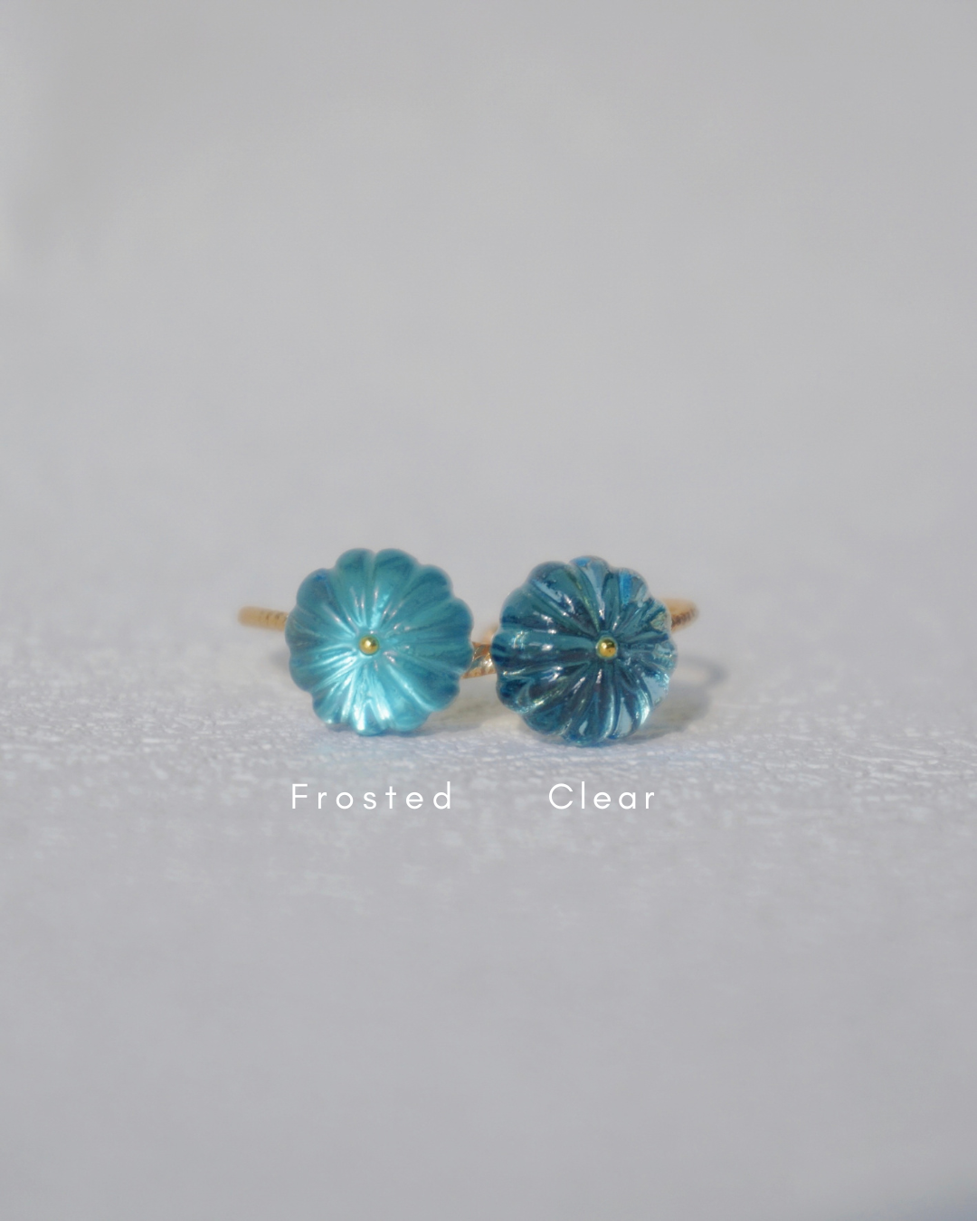 Dahlia Ring - Mini [Cyan]